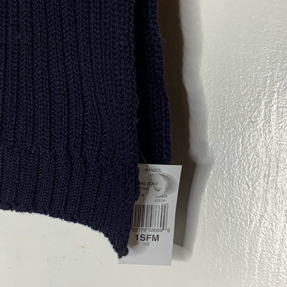 Kangol Navy Rib Panel Scarf - Picture 5 of 8